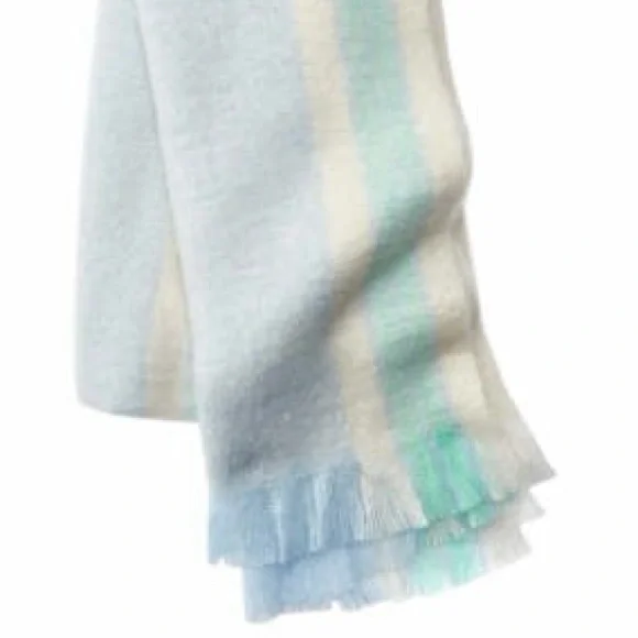 NWT Free People Brushed Racer Stripe Blanket Scarf - Picture 2 of 6
